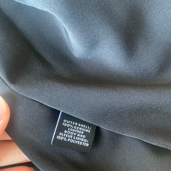 Bagatelle/ Neiman Marcus Metallic Leather Jacket - Picture 6 of 9